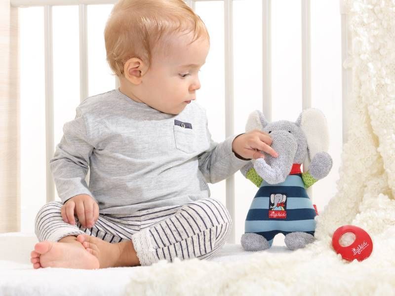 М'яка музична іграшка Sigikid Слонік 22 см (48800SK) 48800SK фото