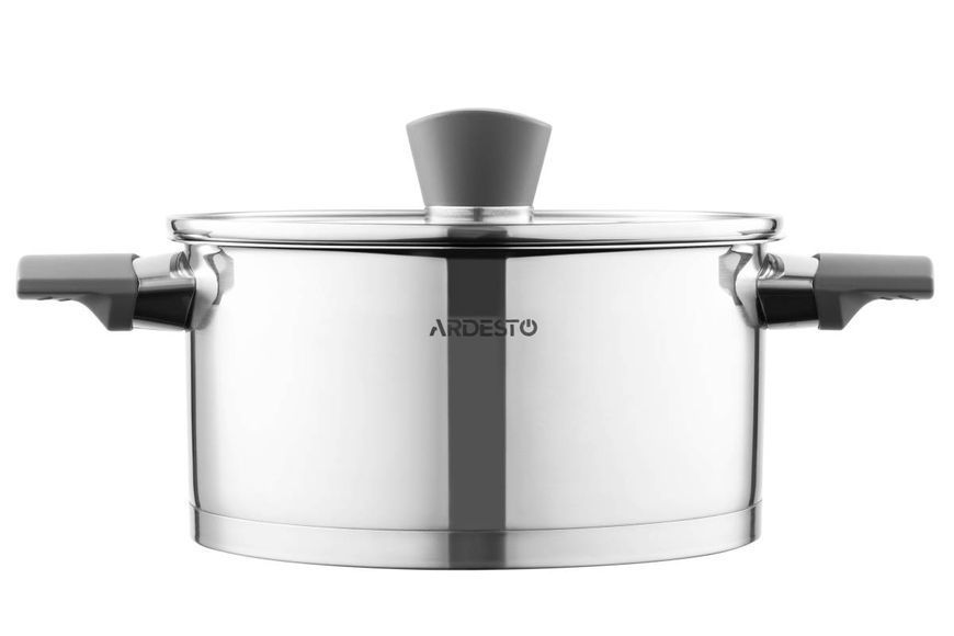 Каструля Ardesto Gemini Trento, 3 л, нержавіюча сталь (AR3630G) AR3630G фото