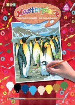Набір для творчості Sequin Art PAINTING BY NUMBERS JUNIOR Penguins (SA0033) SA0033 фото