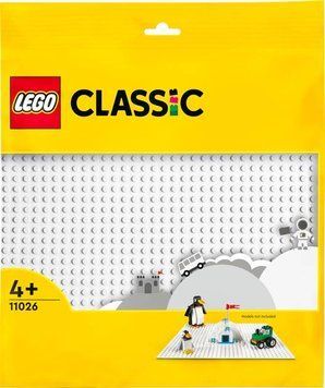 Конструктор LEGO Classic Базова пластина білого кольору 1 деталь 11026 фото