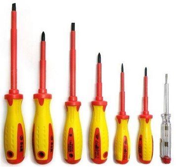 Набор отверток диэлектрических S&R PH-SL-TEST-PROFI, 1000V, 7шт (250681307) 250681307 фото