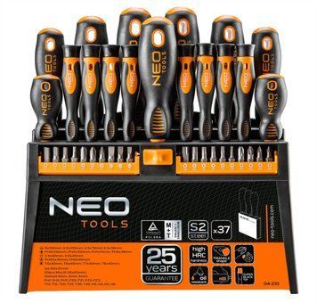 Набор отверток и битов Neo Tools 37 предметов (04-210) 04-210 фото