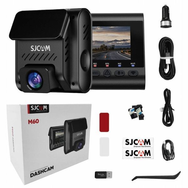 Відеореєстратор SJCAM Dashcam M60, WIFI, GPS, 4K, HDR 6972476162930 фото