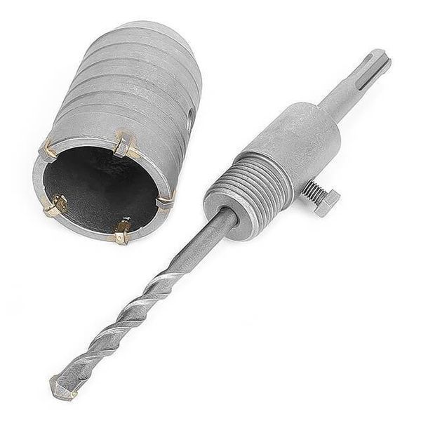 Комплект: Свердло корончастот для бетону 46 мм + Перехідник SDS Plus 100 мм INTERTOOL SD-7046 SD-7046 фото