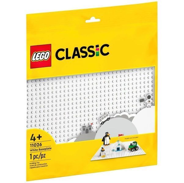 Конструктор LEGO Classic Базова пластина білого кольору 1 деталь 11026 фото