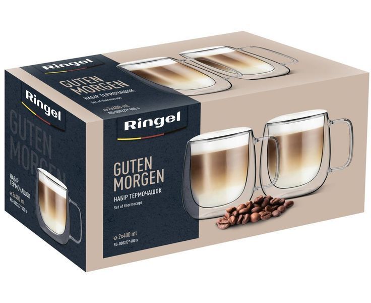 Набор чашек с двойной стенкой Ringel Guten Morgen 2 х 400 мл (RG-0002/2*400 s) RG-0002/2*400 s фото