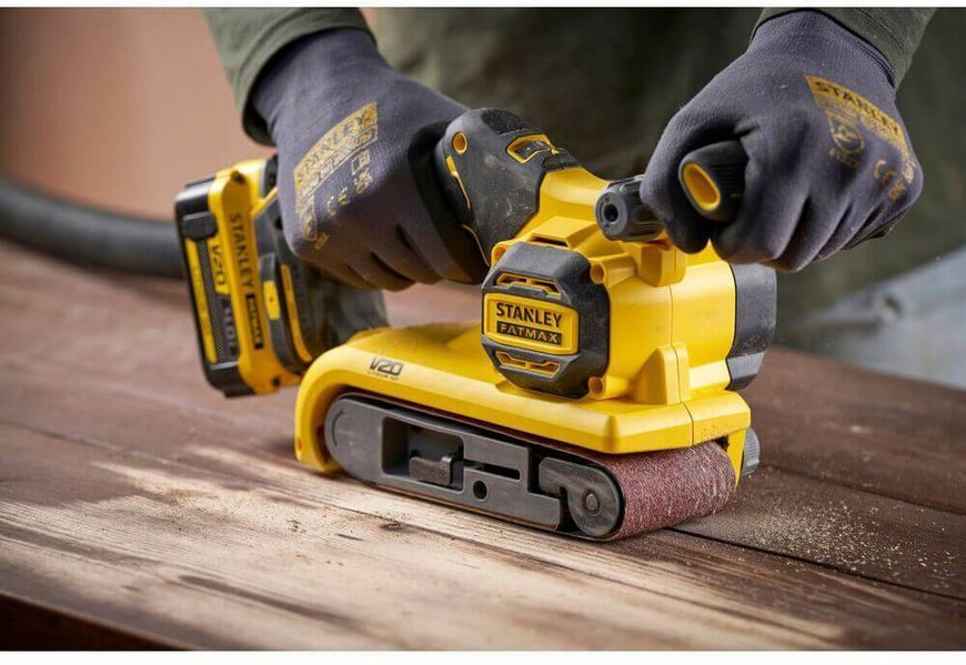 Шліфмашина стрічкова акумуляторна STANLEY FATMAX SFMCW223B SFMCW223B фото