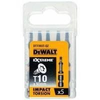 Акс.інстр DeWALT Біти ударні IMPACT TORSION T10, 50мм, 5шт. DT7393T фото