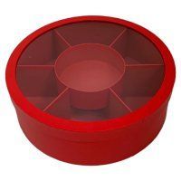 Подарункові коробки UFO W2658 RED менажниця W2658 RED менажниця фото