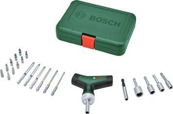 Набор отверток Bosch с трещоткой с Т-образной рукояткой 22 шт. (1.600.A02.Z9T) 1.600.A02.Z9T фото