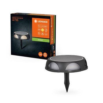 Світильник LEDVANCE LED 1.2Вт 3000K 60Лм фасадний автономний ENDURA STYLE SQUAERE SOLAR UTILI чорний 4058075834743 фото