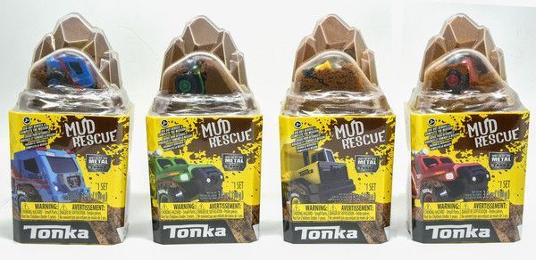 Игрушка набор Tonka Машинка металл. с массой для лепки и аксесс. 4 вида 6051 фото