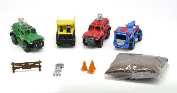 Игрушка набор Tonka Машинка металл. с массой для лепки и аксесс. 4 вида 6051 фото