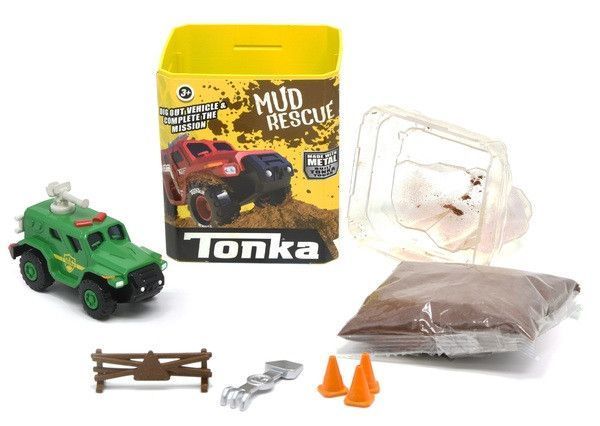 Игрушка набор Tonka Машинка металл. с массой для лепки и аксесс. 4 вида 6051 фото