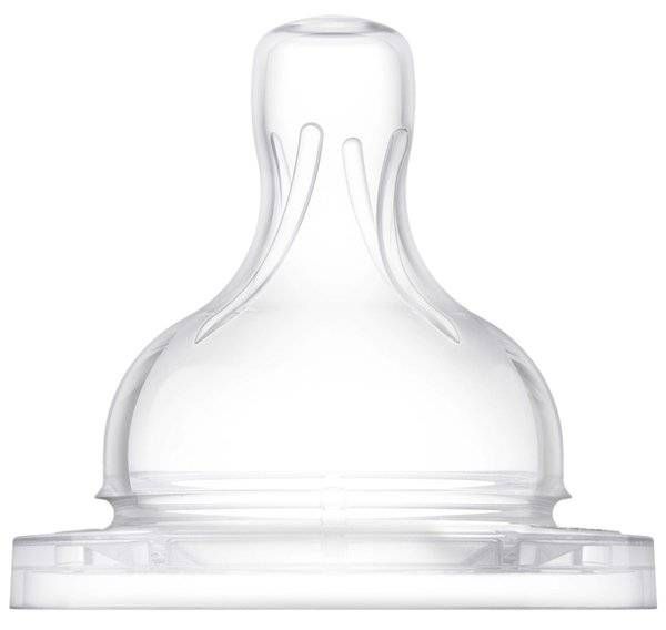Соска Philips Avent силиконовая Анти-колик, 1 мес+., 2 шт, медленный поток SCY762/02 фото