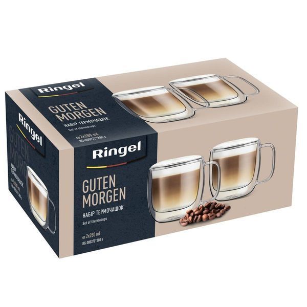Набор чашек с двойной стенкой Ringel Guten Morgen 2х280 мл (RG-0002/2*280 s) RG-0002/2*280 s фото