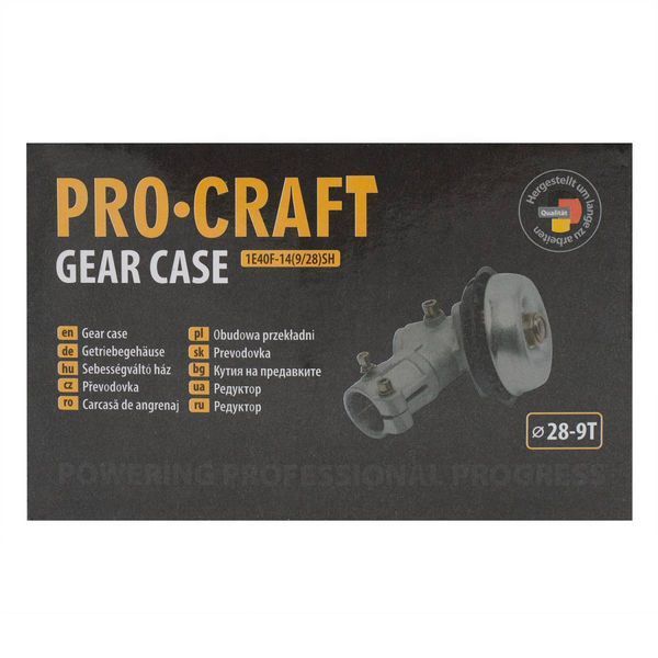 Редуктор нижній Procraft 9 зубців 28мм PC-1Е40F-14(9/28)SH фото