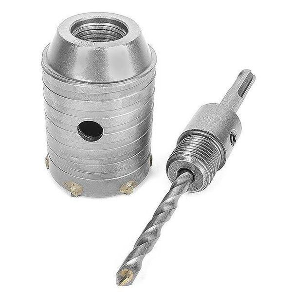Комплект: Сверло корончастот для бетона 50 мм + Переходник SDS Plus 100 мм INTERTOOL SD-7050 SD-7050 фото