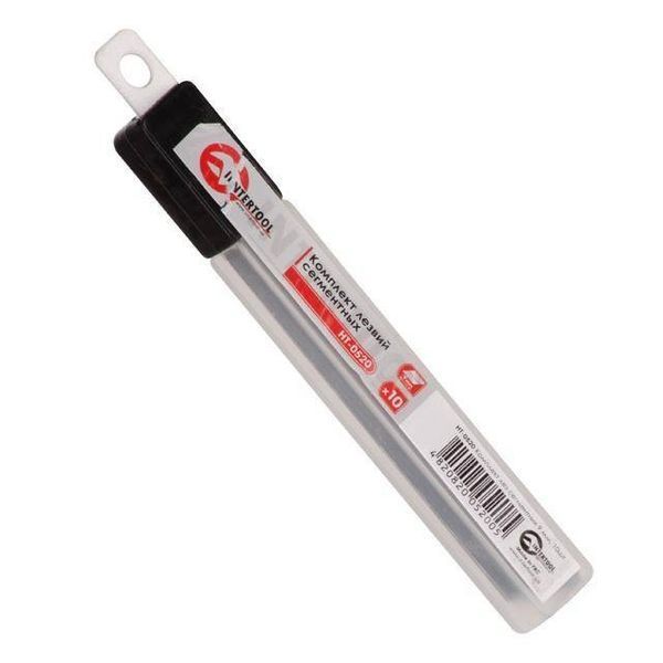 Комплект лезвий сегментных 9 мм, 10шт. INTERTOOL HT-0520 HT-0520 фото