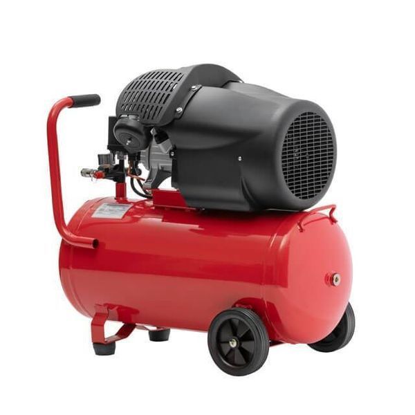 Компрессор 50 л, 2230 Вт, 220 В, 8 атм, 354 л/мин, 2 цилиндра. INTERTOOL PT-0004 PT-0004 фото