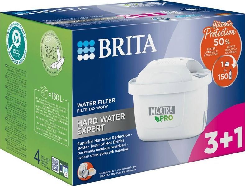 Комплект картриджей Brita MXPro Limescale для жесткой воды 3+1шт (1051773) 1051773 фото