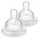Соска Philips Avent силиконовая Анти-колик, 1 мес+., 2 шт, медленный поток SCY762/02 фото 1