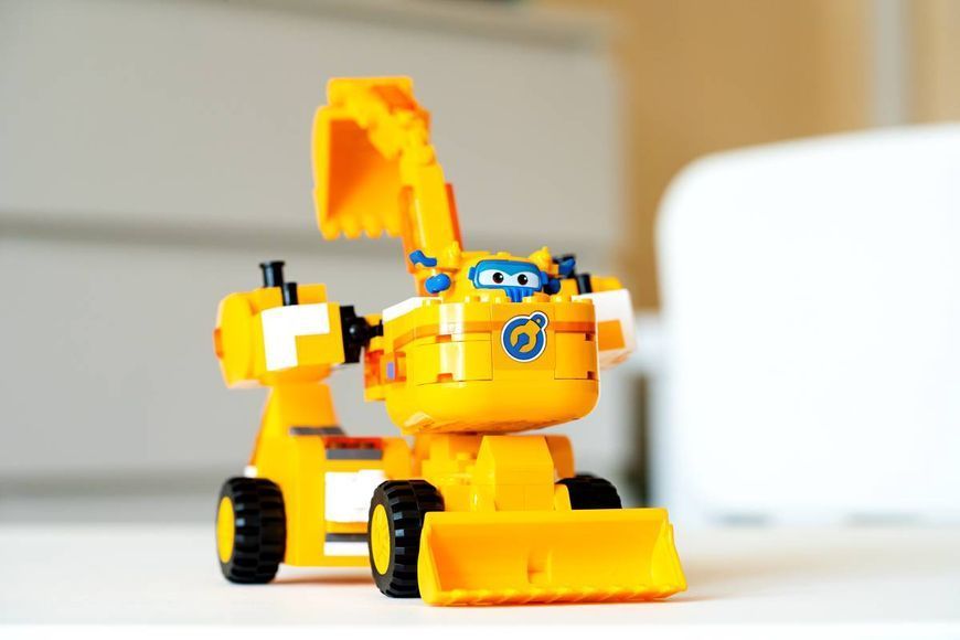 Конструктор-трансформер Super Wings Small Blocks 2-in-1 Buildable Transforming Vehicle Donnie, Донні EU385007 фото