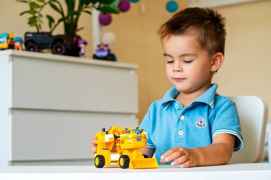 Конструктор-трансформер Super Wings Small Blocks 2-in-1 Buildable Transforming Vehicle Donnie, Донні EU385007 фото