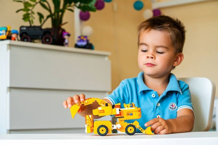 Конструктор-трансформер Super Wings Small Blocks 2-in-1 Buildable Transforming Vehicle Donnie, Донні EU385007 фото
