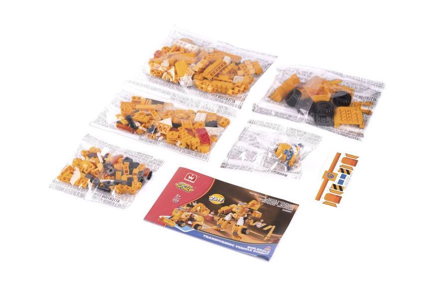 Конструктор-трансформер Super Wings Small Blocks 2-in-1 Buildable Transforming Vehicle Donnie, Донні EU385007 фото
