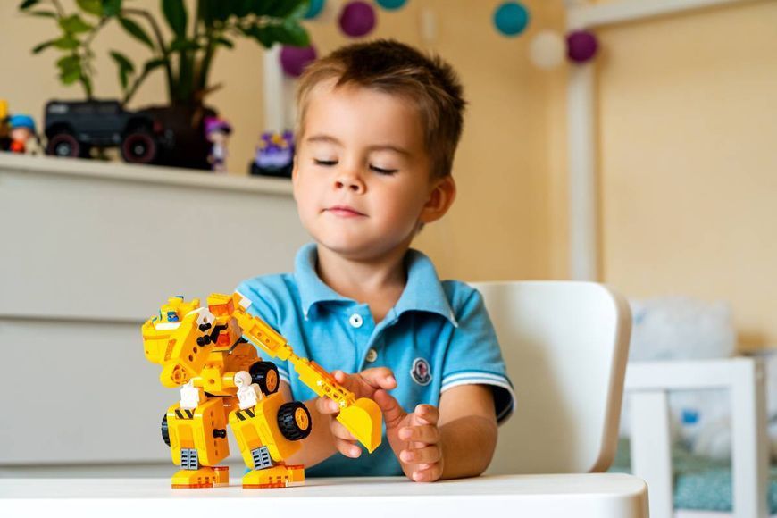 Конструктор-трансформер Super Wings Small Blocks 2-in-1 Buildable Transforming Vehicle Donnie, Донні EU385007 фото