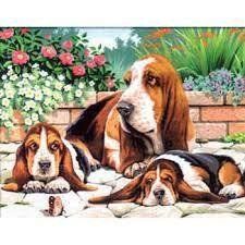 Набір для творчості Sequin Art PAINTING BY NUMBERS SENIOR Basset Hounds (SA0044) SA0044 фото