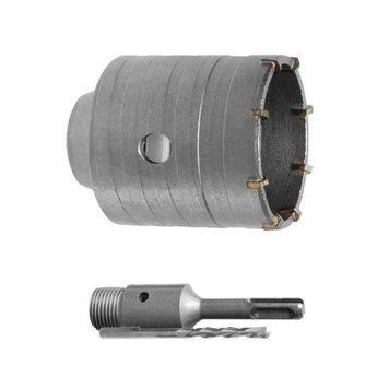 Комплект: Свердло корончастот для бетону 55 мм + Перехідник SDS Plus 100 мм INTERTOOL SD-7055 SD-7055 фото