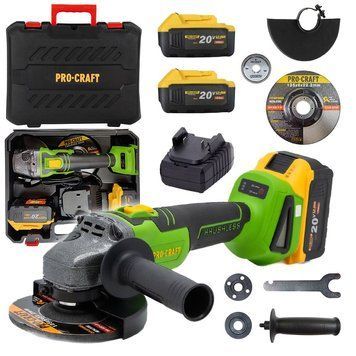 Безщіткова акумуляторна болгарка Procraft PWA216 PC-000216 фото
