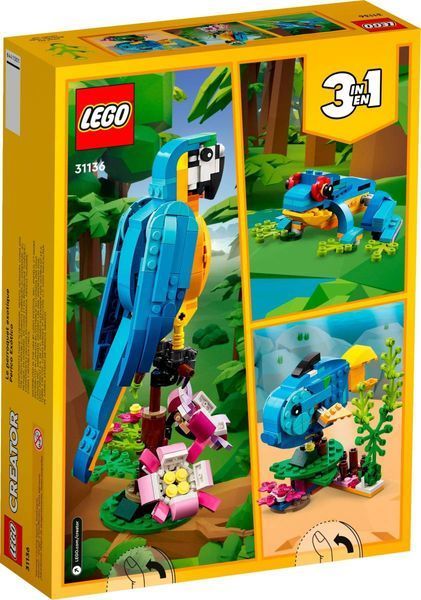 Конструктор LEGO Creator Экзотический попугай 253 детали 31136 фото