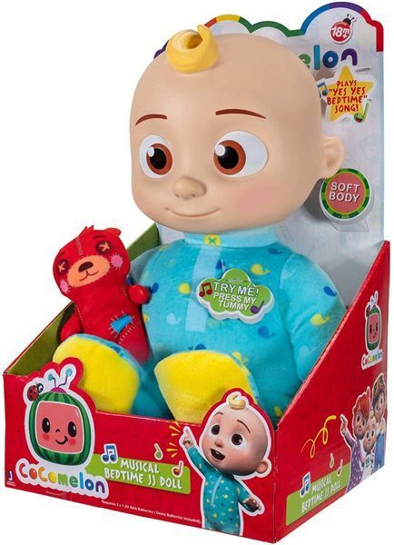 М`яка іграшка CoComelon Roto Plush Bedtime JJ Doll Джей Джей зі звуком CMW0016 фото