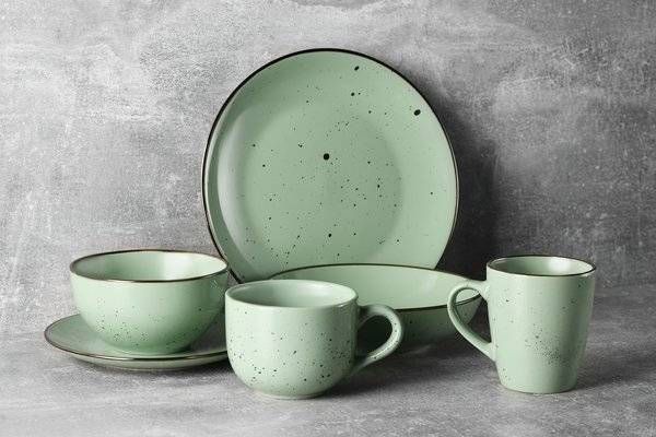 Тарілка десертна Ardesto Bagheria 19 см, Pastel green (AR2919GGC) AR2919GGC фото