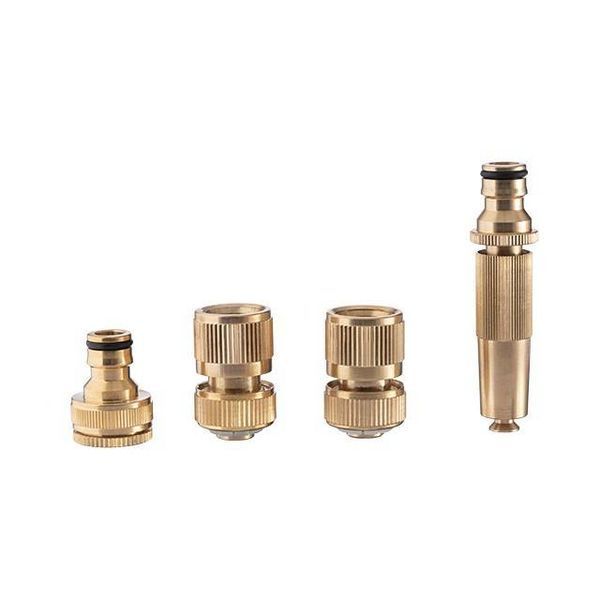 Комплект насадка латунная для полива 1/2" с коннекторами INTERTOOL GE-1426 GE-1426 фото