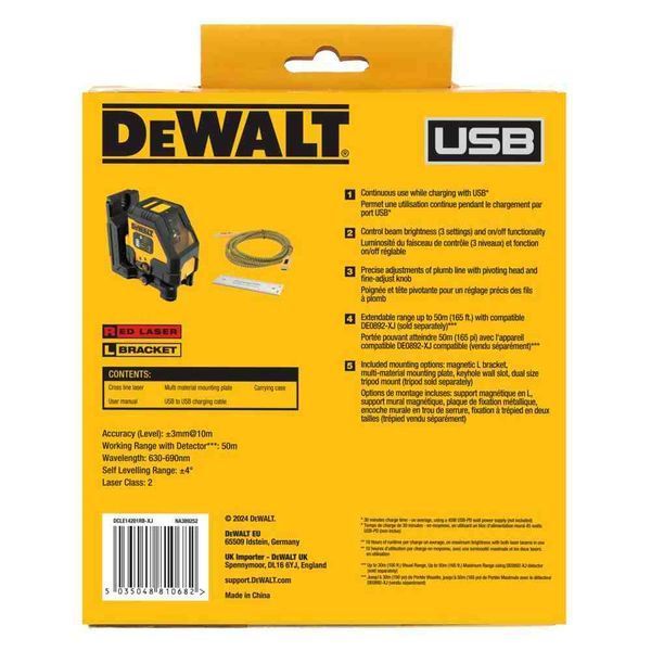 Рівень лазерний лінійний DeWALT DCLE14201RB DCLE14201RB фото