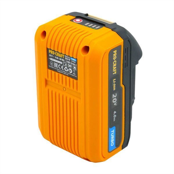 Аккумуляторная цепная пила Procraft PKA38 + 1 акб 4Ач Turbo + ЗП charger20/1 PC-382422 фото