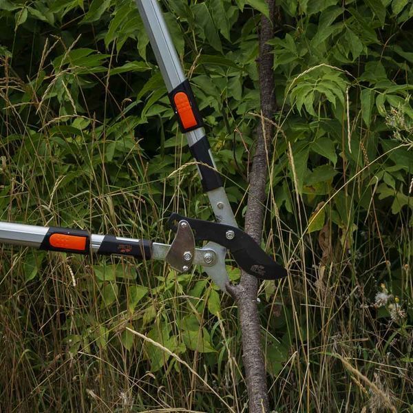 Сучкоріз площинний телескопічний храповий алюмінієві рукоятки 700-874мм FLORA (5022374) SG-5022374 фото