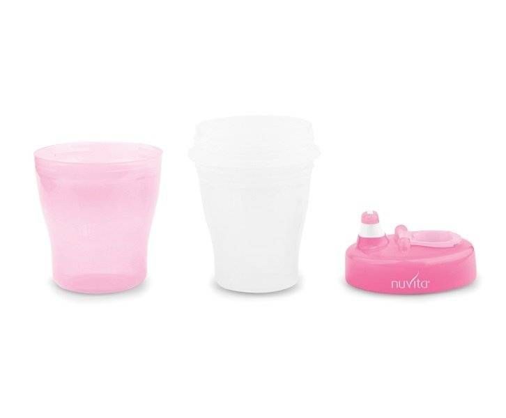 Детский поильник Nuvita 12м+200мл. с мягким носиком Розовый (NV1433Pink) NV1433Pink фото