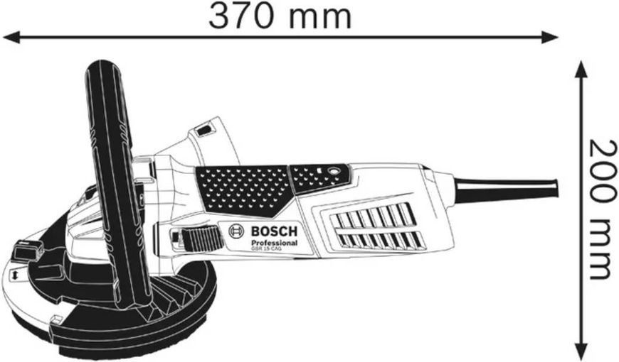 Шліфмашина по бетону Bosch GBR 15 CAG Professional 125мм 1500Вт (0.601.776.001) 0.601.776.001 фото