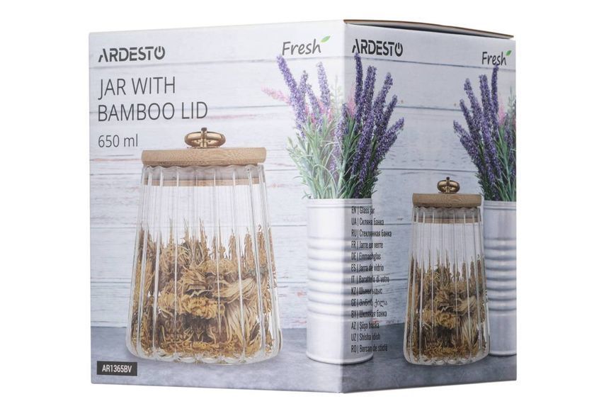 Банка для зберігання Ardesto Fresh Vintage 650 мл (AR1365BV) AR1365BV фото