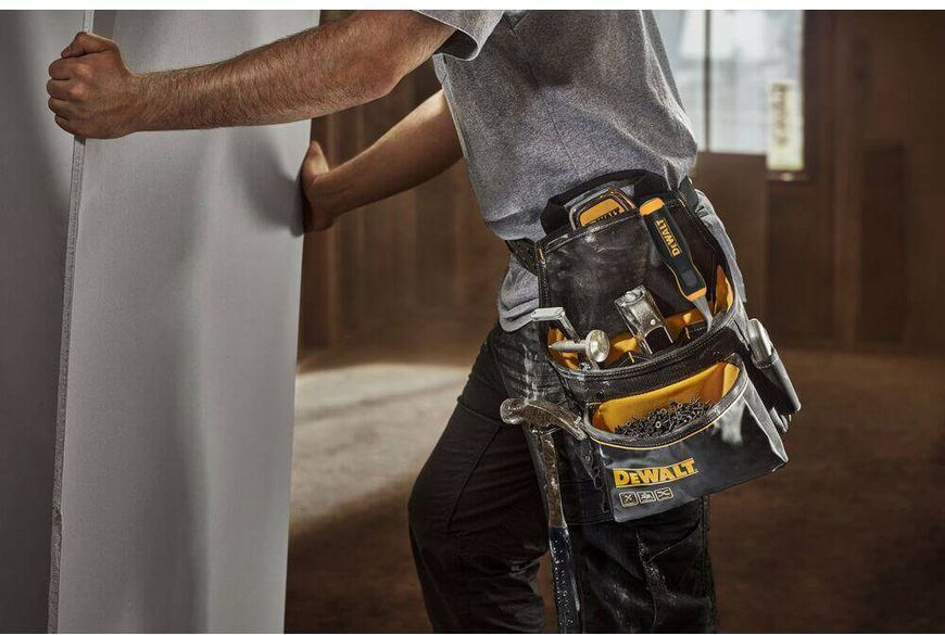 Профессиональная сумка для инструмента с ремнем и скобой для молотка DeWALT DWST40101-1 DWST40101-1 фото