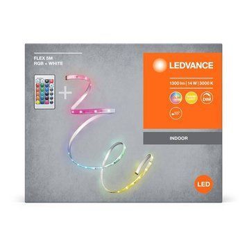 Стрічка світлодіодна LEDVANCE FLEX 14W, 1300Lm, 5M RGB 3000K RC 4099854095443 фото