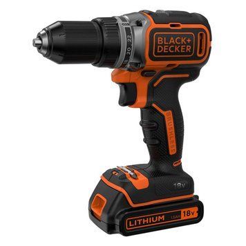 Дрель-шуруповерт аккумуляторная бесщеточная BLACK+DECKER BL186KB BL186KB фото