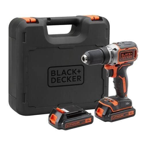 Дриль-шурупокрут акумуляторний безщітковий BLACK+DECKER BL186KB BL186KB фото