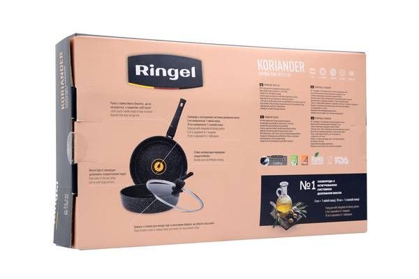 Сковорідка RINGEL Koriander пательня глибока 22 см з кришкою (RG-1107-22) RG-1107-22 фото