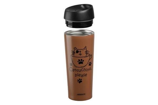 Термочашка Ardesto Coffee time Cat 450 мл AR2645DMM фото